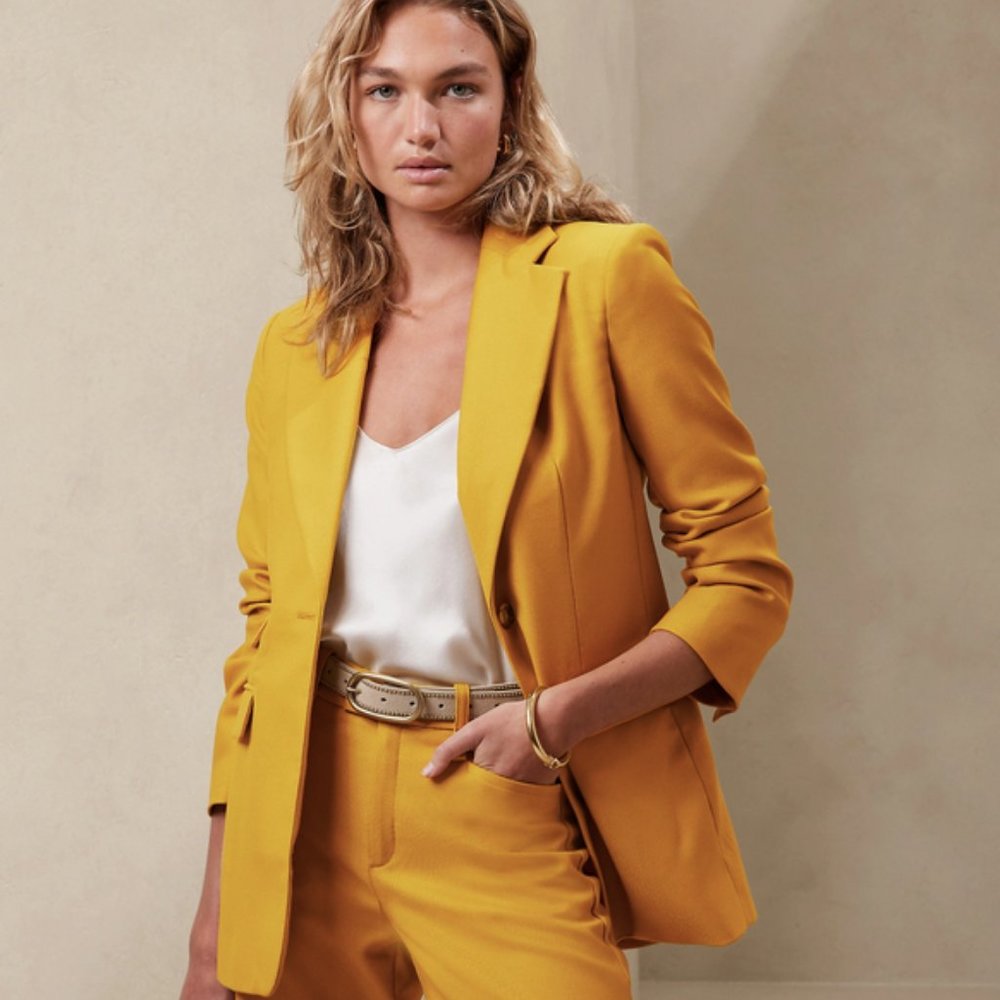 Women's Mustard Blazer